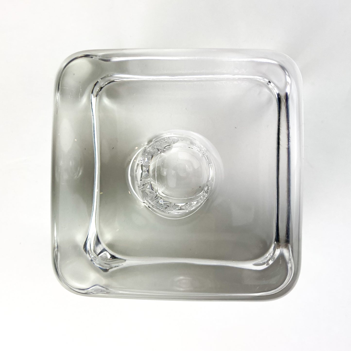 Kosta Boda Clear Cube Candle Holder by Goran Warff #O1179