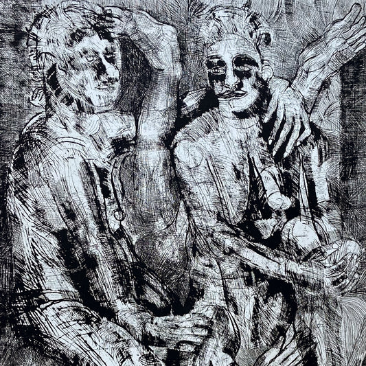 Untitled (1990s) Etching by Donald Kelley #P1852 - 22" x 30"