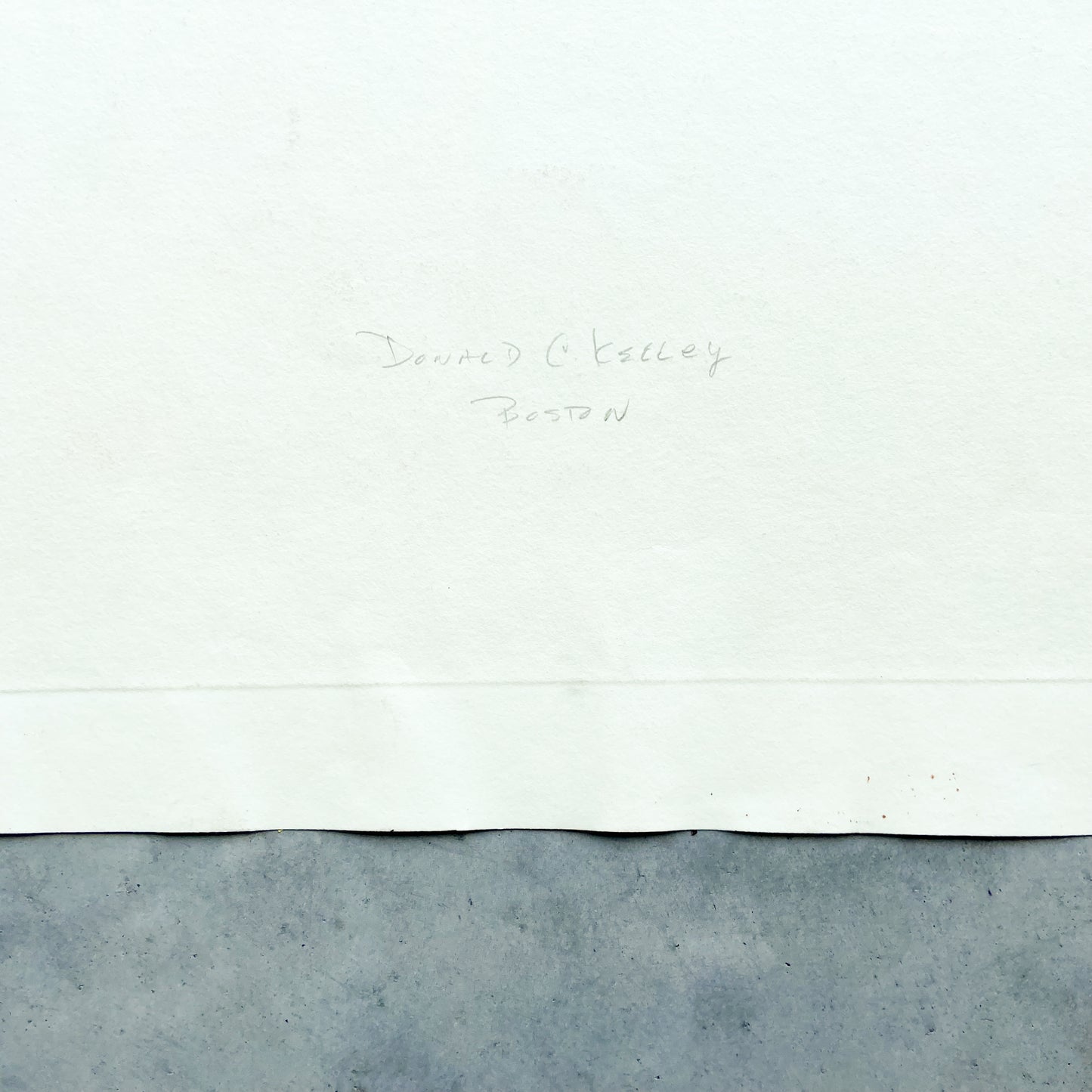 Untitled (1990s) Etching by Donald Kelley #P1853 - 22" x 30"
