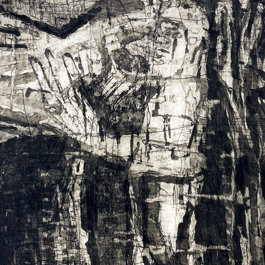 Untitled (1990s) Etching by Donald Kelley #P1853 - 22" x 30"