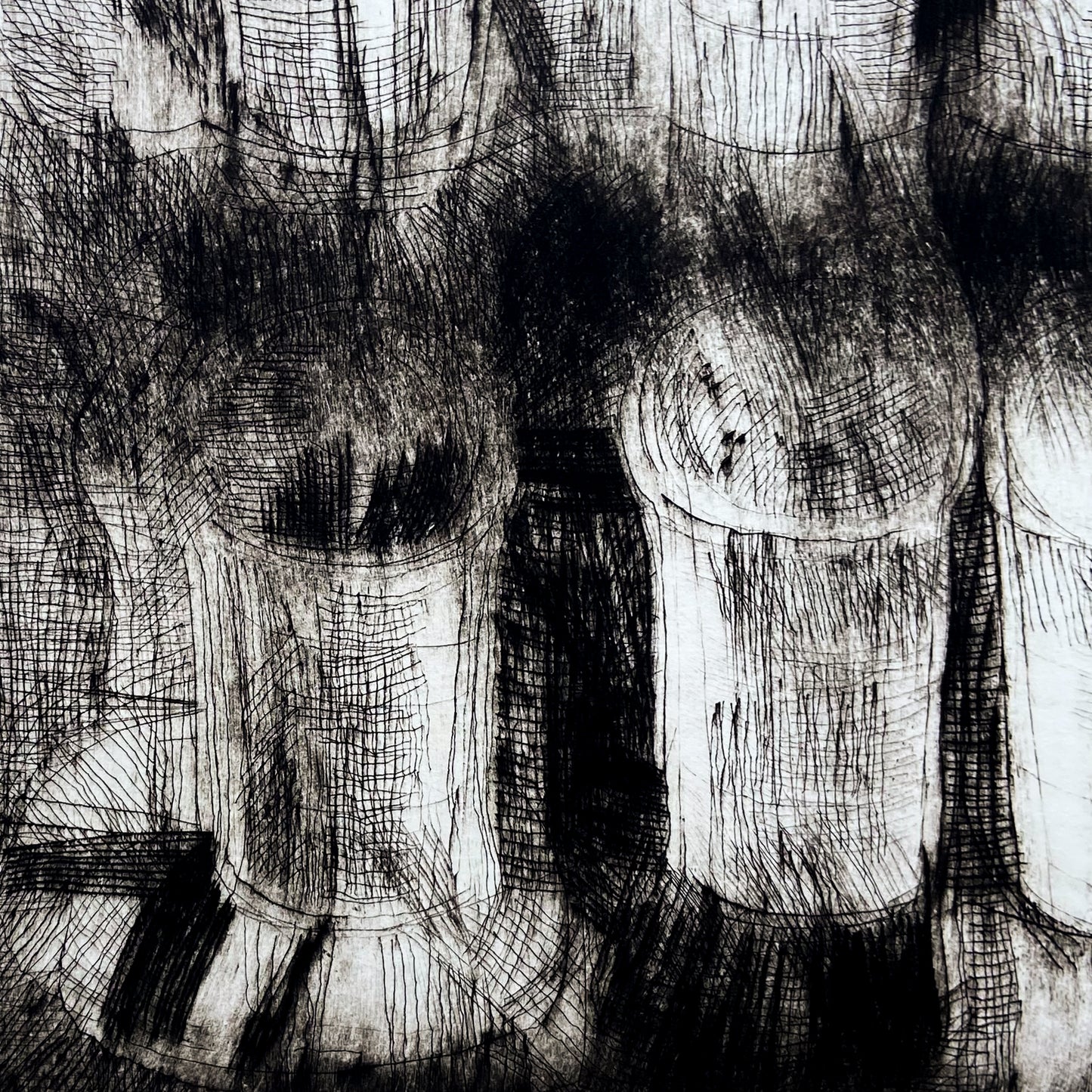 Coffee Cups (2000) Etching by Donald Kelley #P1855B - 22" x 30"