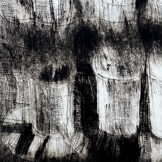 Coffee Cups (2000) Etching by Donald Kelley #P1855B - 22" x 30"