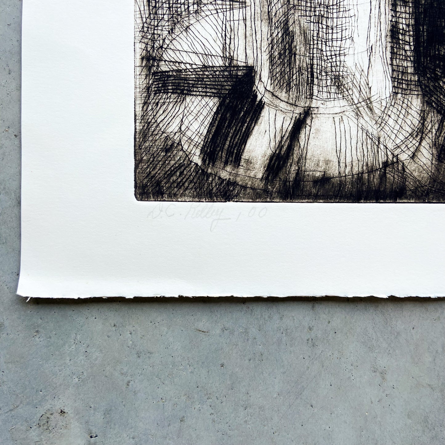 Coffee Cups (2000) Etching by Donald Kelley #P1855B - 22" x 30"
