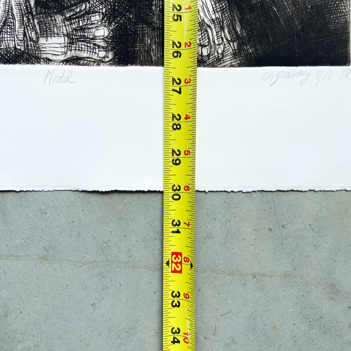 Model (1998) Engraving by Donald Kelley #P1857 - 22" x 30"