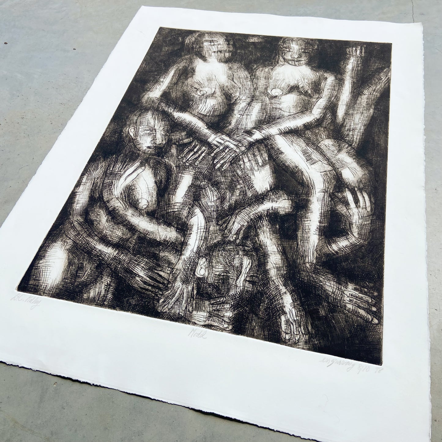 Model (1998) Engraving by Donald Kelley #P1857 - 22" x 30"