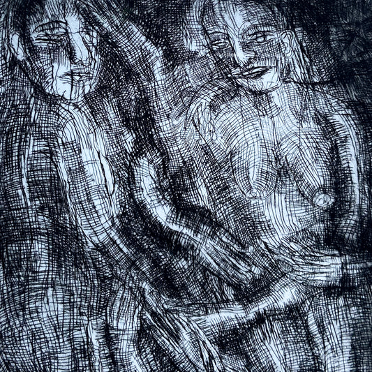 The Model (1990s) Engraving by Donald Kelley #P1861 - 22" x 30"