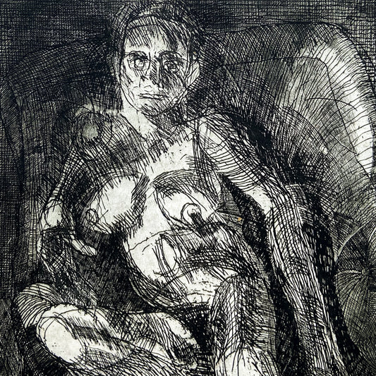 The Couch (2000) Etching by Donald Kelley #P1865 - 22" x 30"
