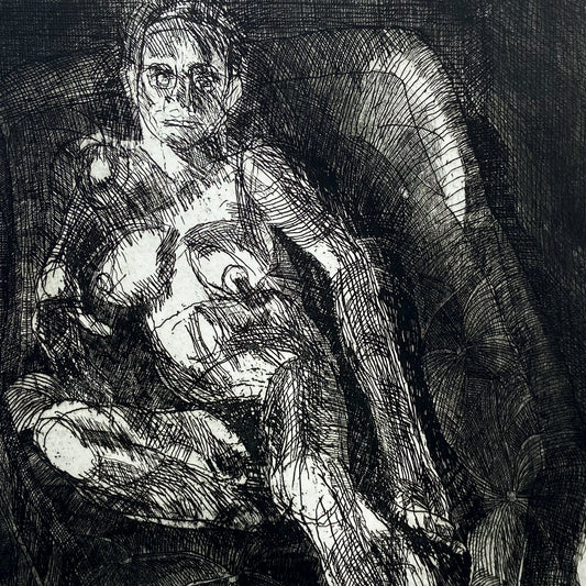 Model (2000) Etching by Donald Kelley #P1867 - 22" x 30"