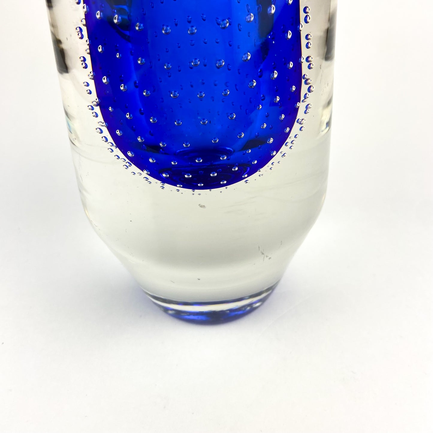 German Glashütte Theresienthal Sommerso Glass Vase #O1373