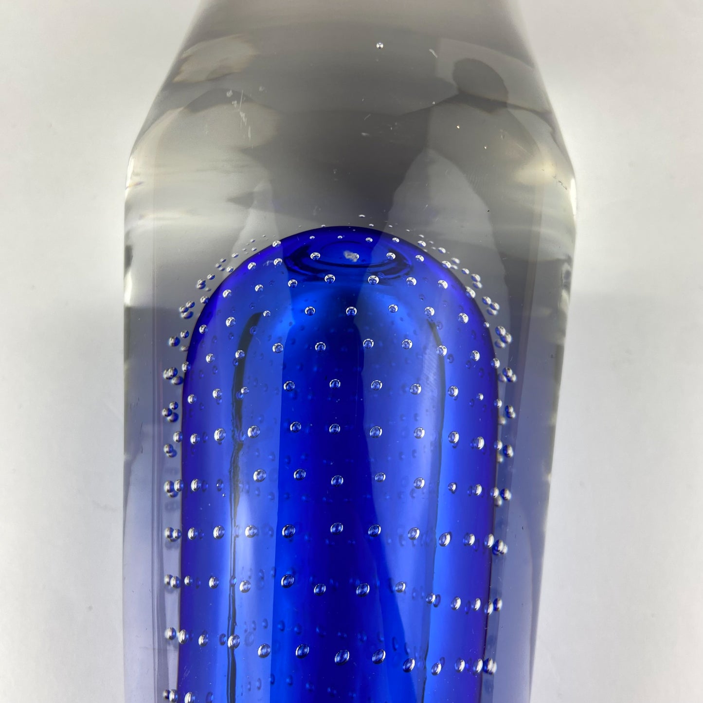 German Glashütte Theresienthal Sommerso Glass Vase #O1373