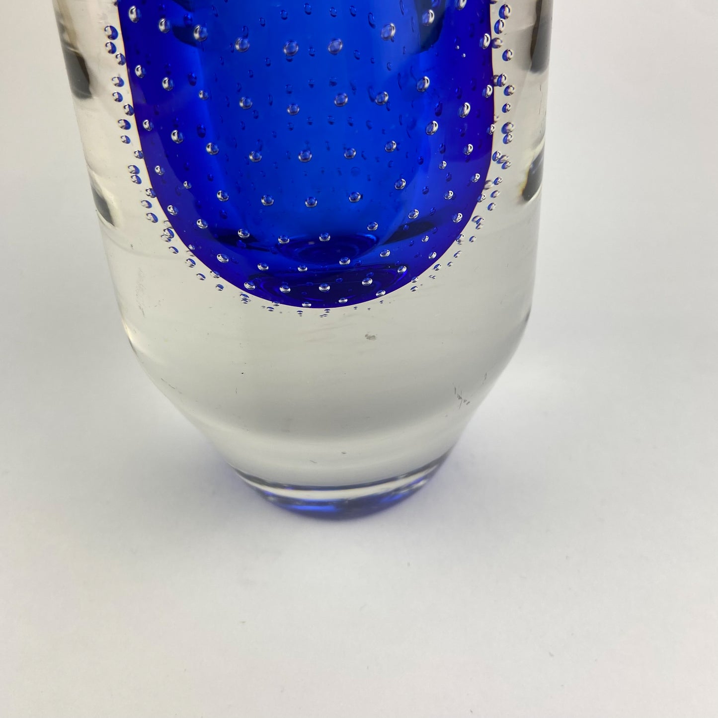 German Glashütte Theresienthal Sommerso Glass Vase #O1373