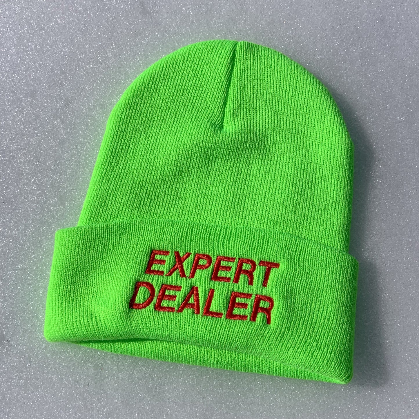 Neon Green Expert Dealer Beanie