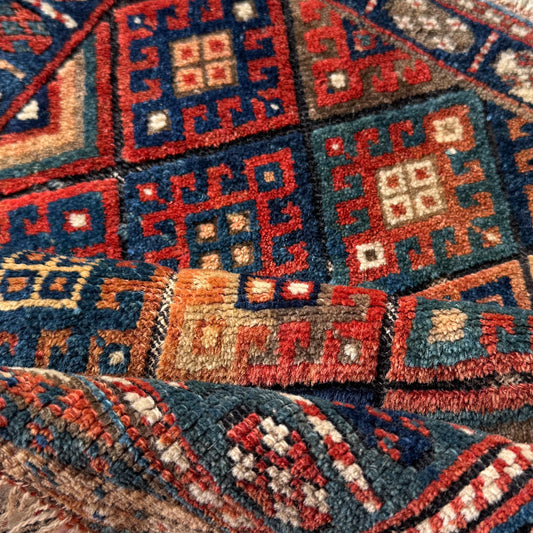 Antique Kurdish Bag Face #R1288 - 1'11" x 2'