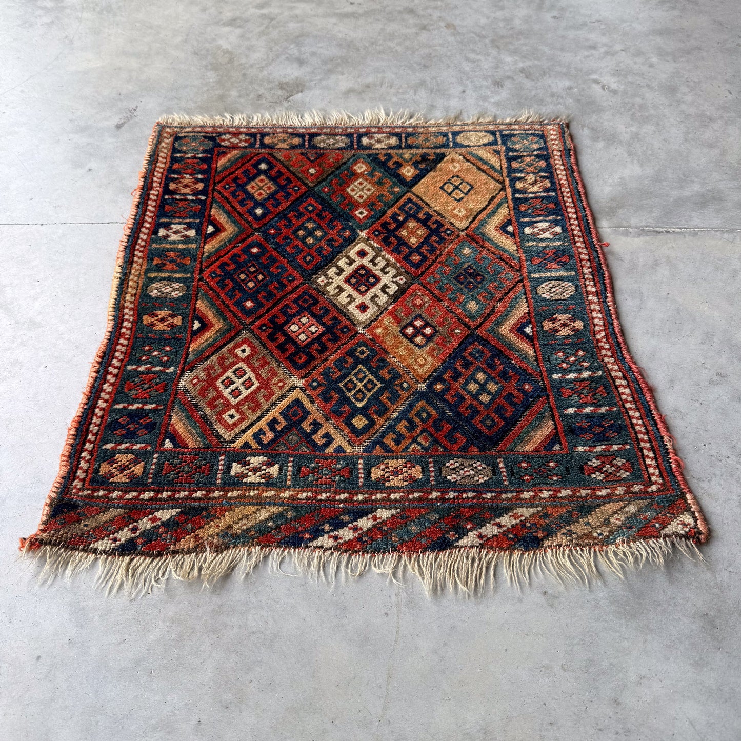 Antique Kurdish Bag Face #R1288 - 1'11" x 2'