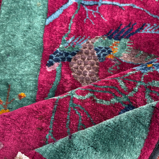 Antique Chinese Deco Accent Rug #R1292 - 2'6" x 4'3"