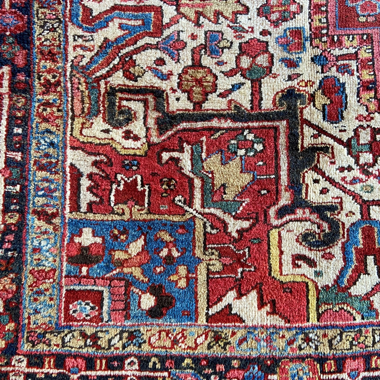 Antique Heriz Area Rug #R1025 - 8'11" x 12'8"