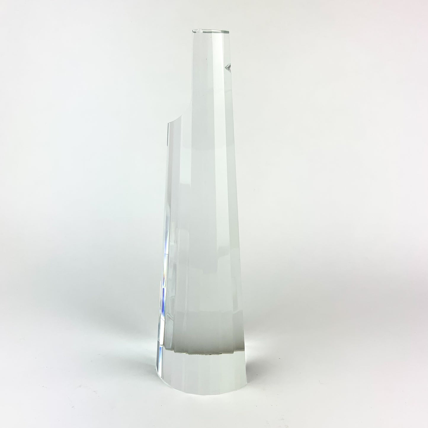 Vintage Japanese Faceted Crystal Prism Sculpture by Fu Sosso #O1014