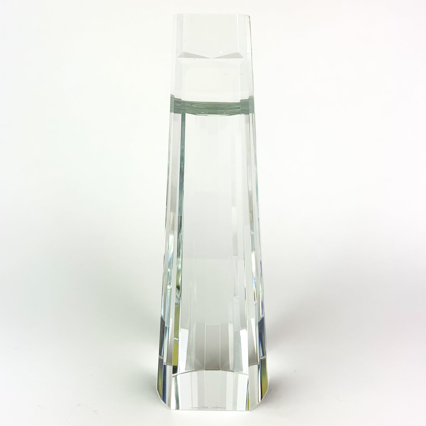 Vintage Japanese Faceted Crystal Prism Sculpture by Fu Sosso #O1014