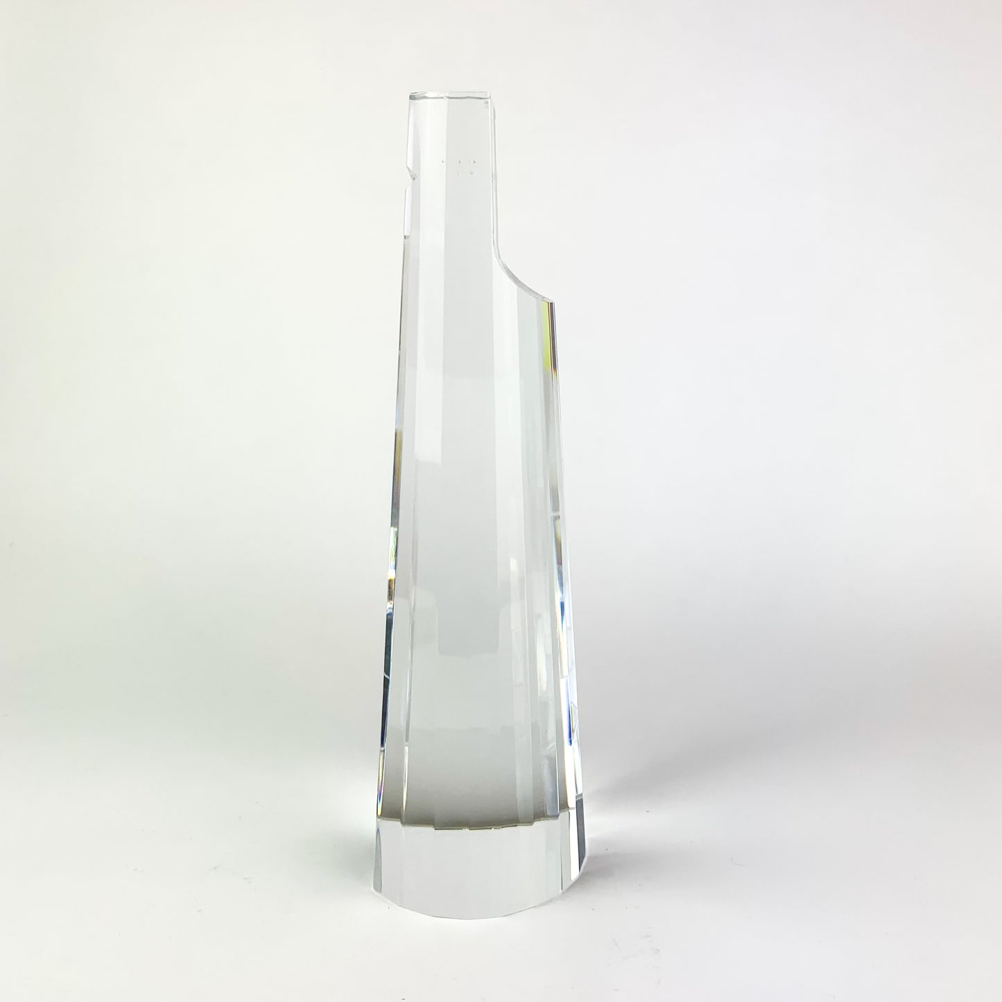 Vintage Japanese Faceted Crystal Prism Sculpture by Fu Sosso #O1014