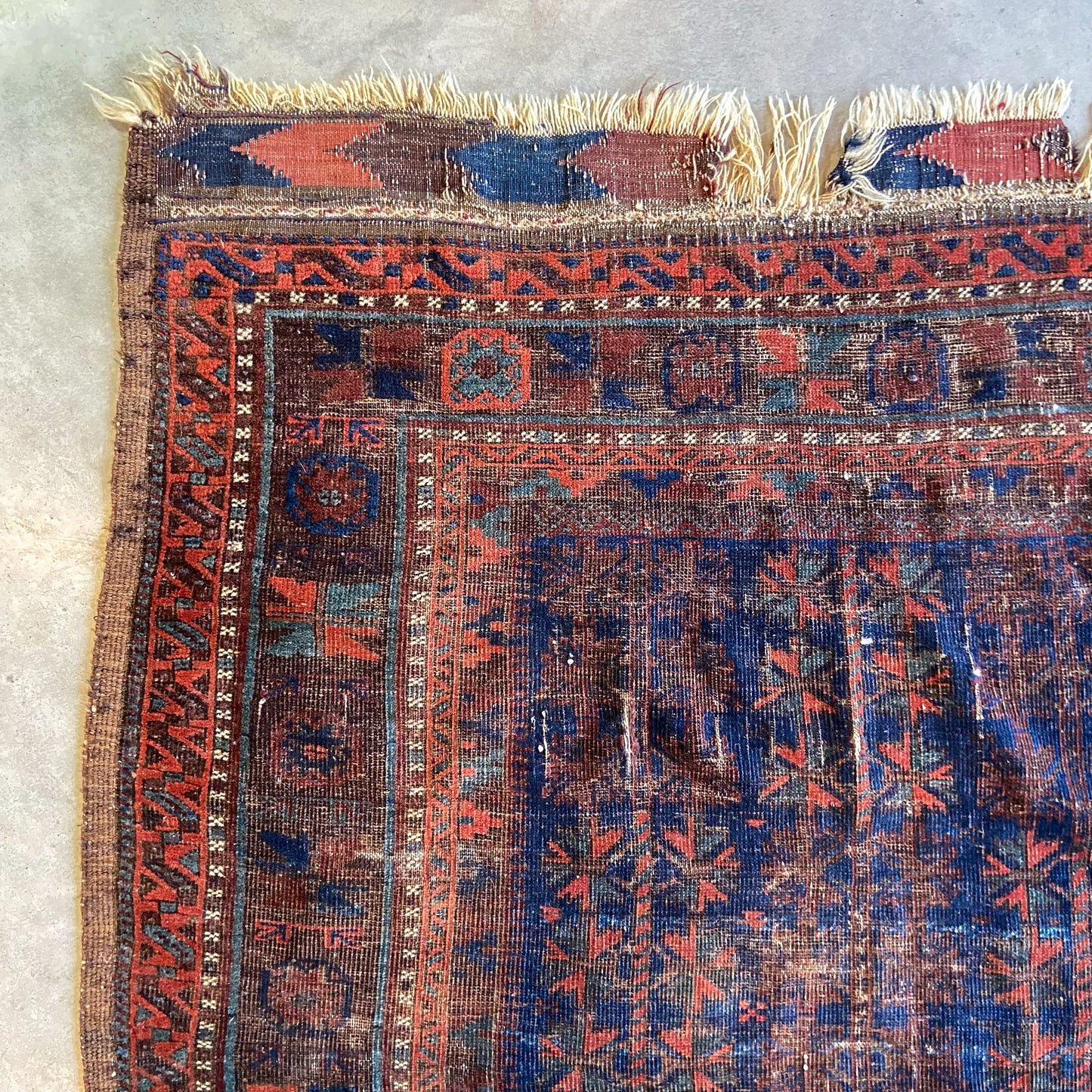 Antique Baluch Prayer Rug #R1073 - 3'7" x 5'9"