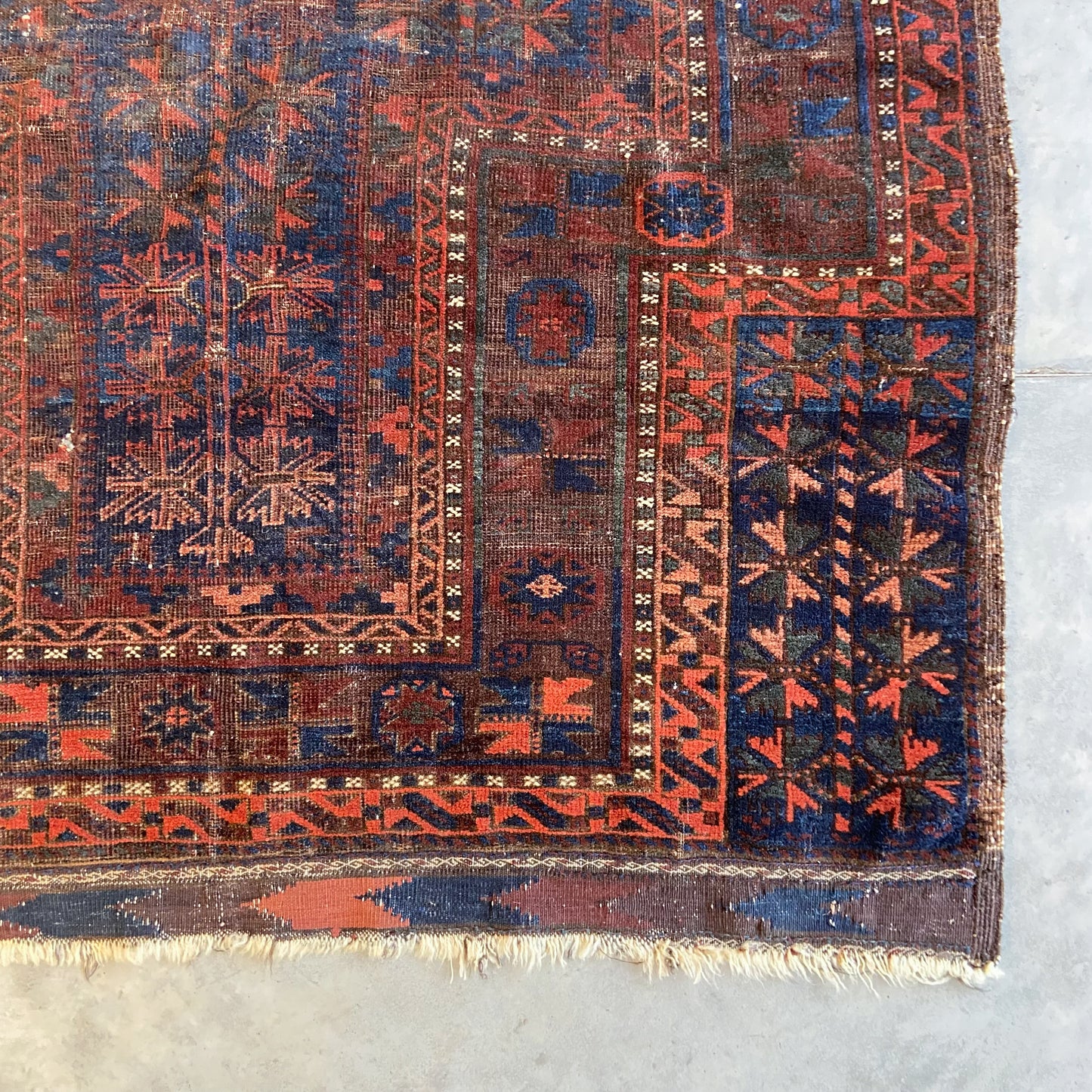 Antique Baluch Prayer Rug #R1073 - 3'7" x 5'9"