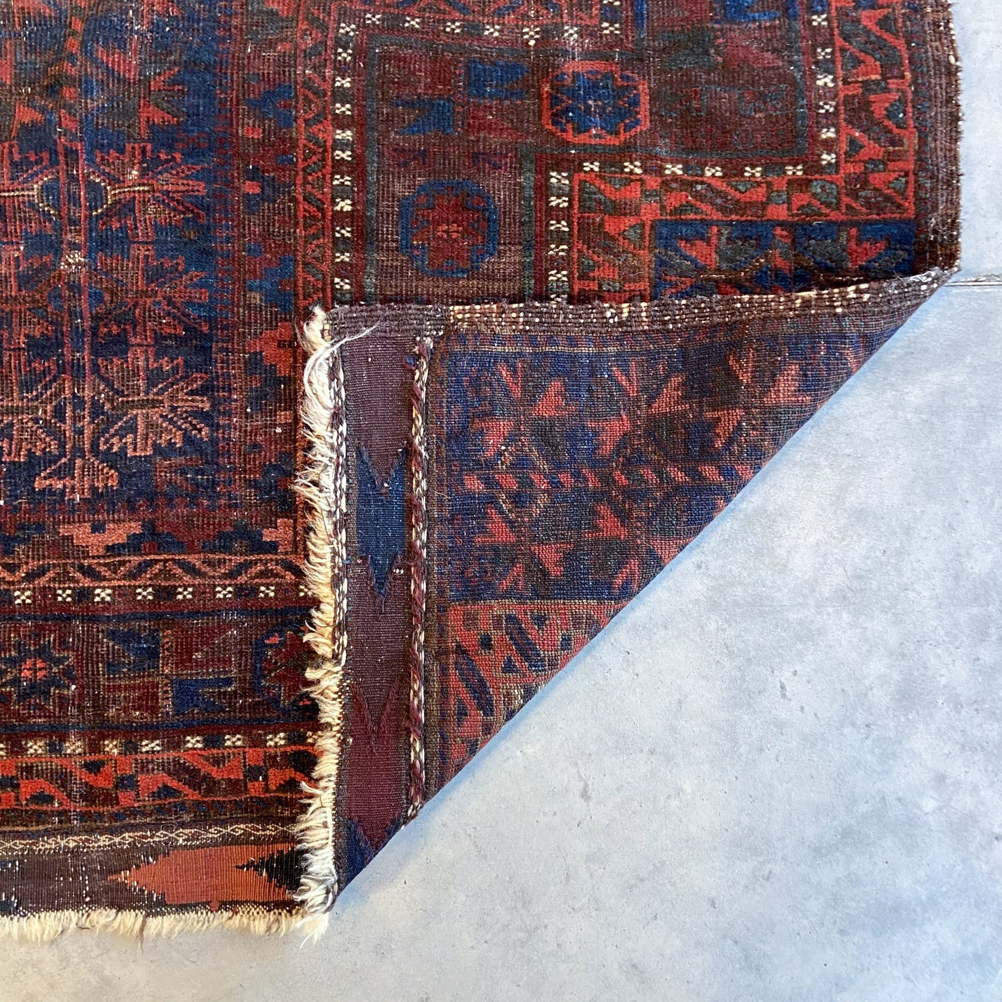 Antique Baluch Prayer Rug #R1073 - 3'7" x 5'9"