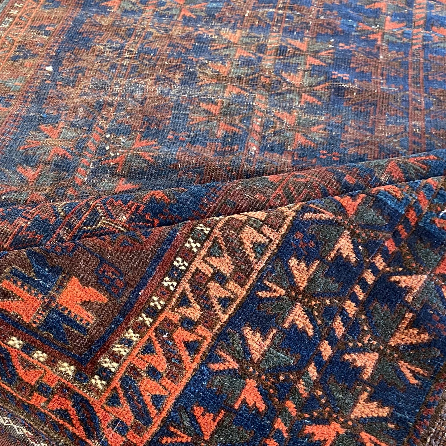 Antique Baluch Prayer Rug #R1073 - 3'7" x 5'9"