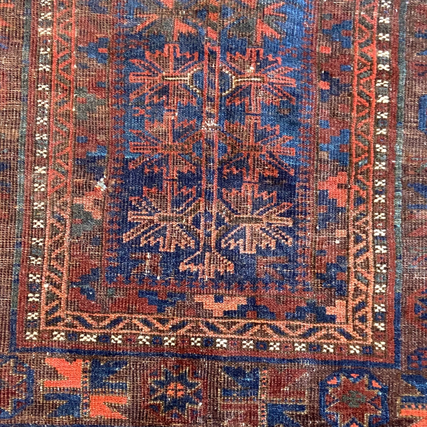 Antique Baluch Prayer Rug #R1073 - 3'7" x 5'9"