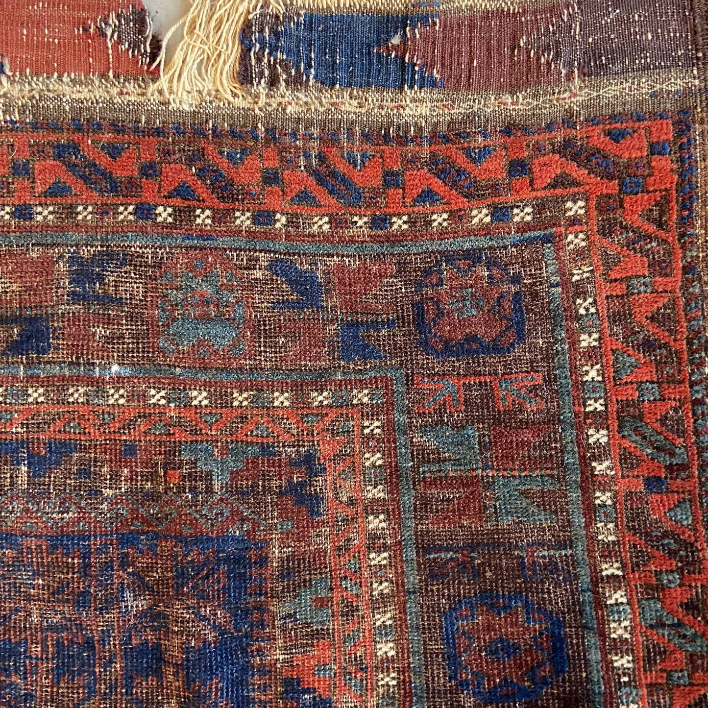 Antique Baluch Prayer Rug #R1073 - 3'7" x 5'9"