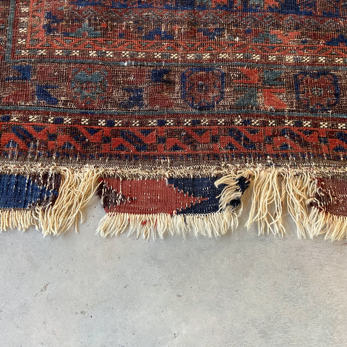 Antique Baluch Prayer Rug #R1073 - 3'7" x 5'9"