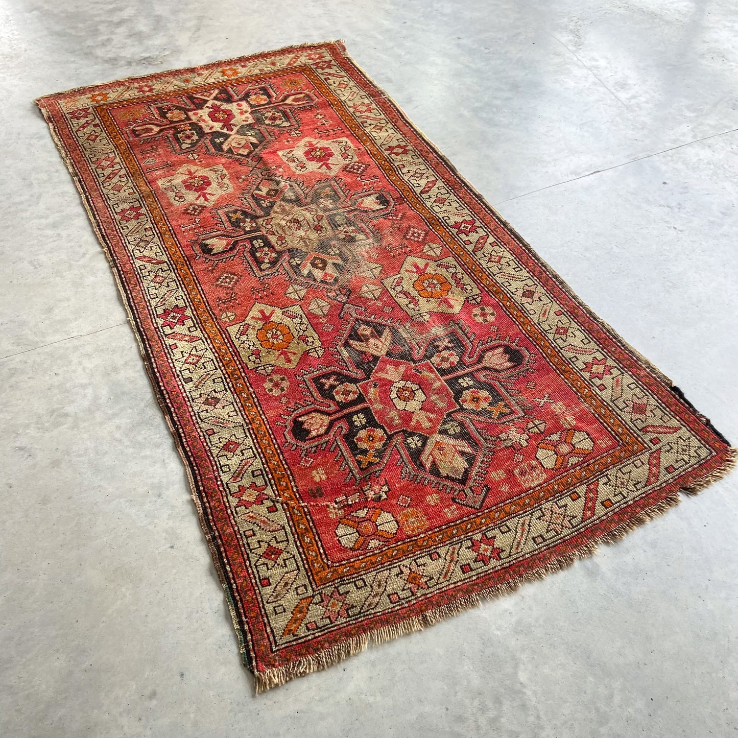 Antique Karabagh Accent Rug #R1103 - 3' x 5'9"