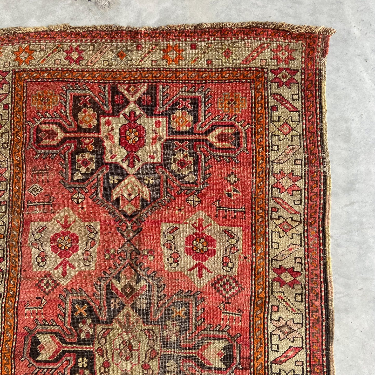 Antique Karabagh Accent Rug #R1103 - 3' x 5'9"