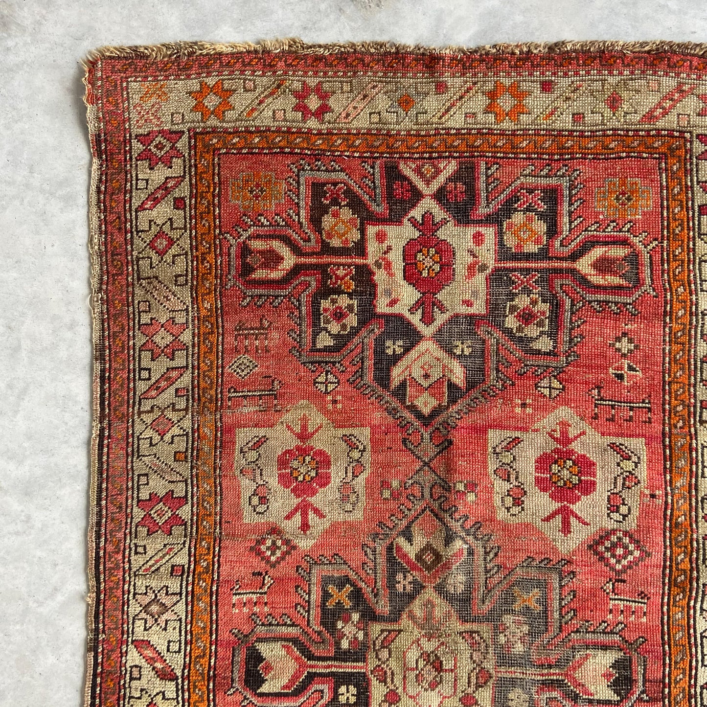 Antique Karabagh Accent Rug #R1103 - 3' x 5'9"