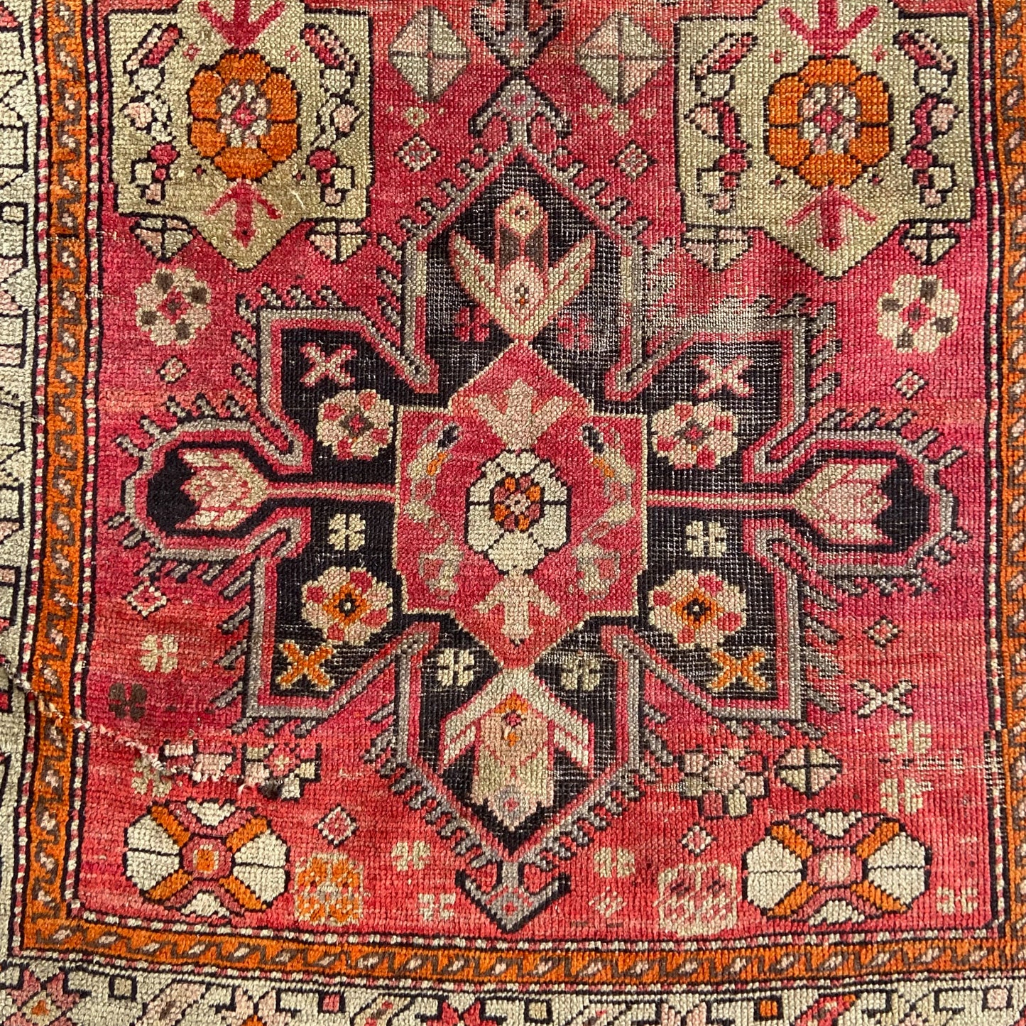 Antique Karabagh Accent Rug #R1103 - 3' x 5'9"