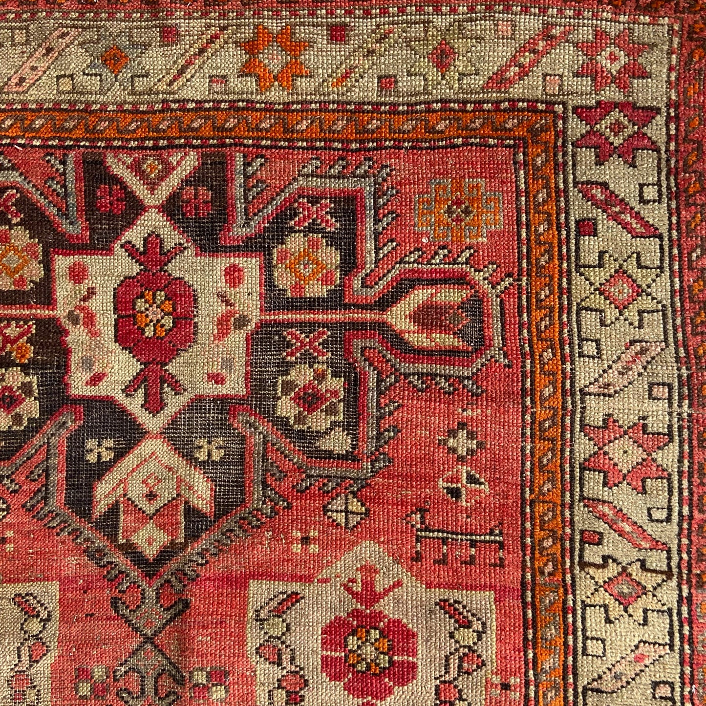 Antique Karabagh Accent Rug #R1103 - 3' x 5'9"