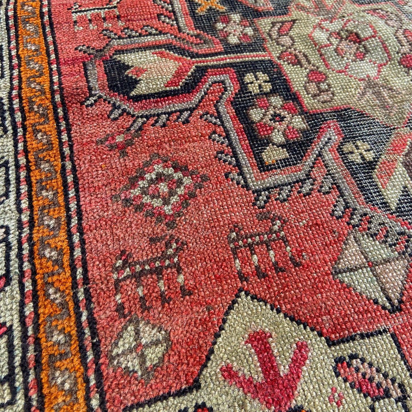 Antique Karabagh Accent Rug #R1103 - 3' x 5'9"