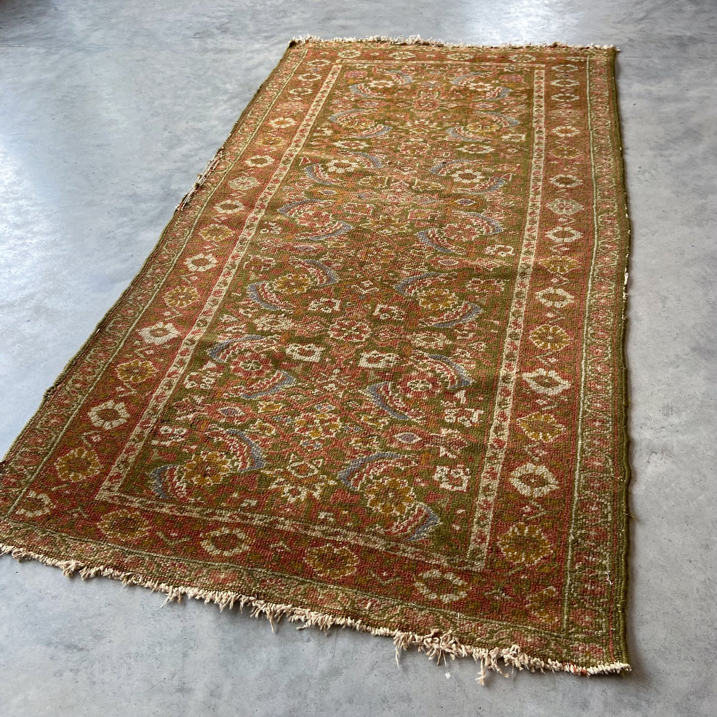 Antique Caucasian Accent Rug #R1106 - 2'8" x 5'1"