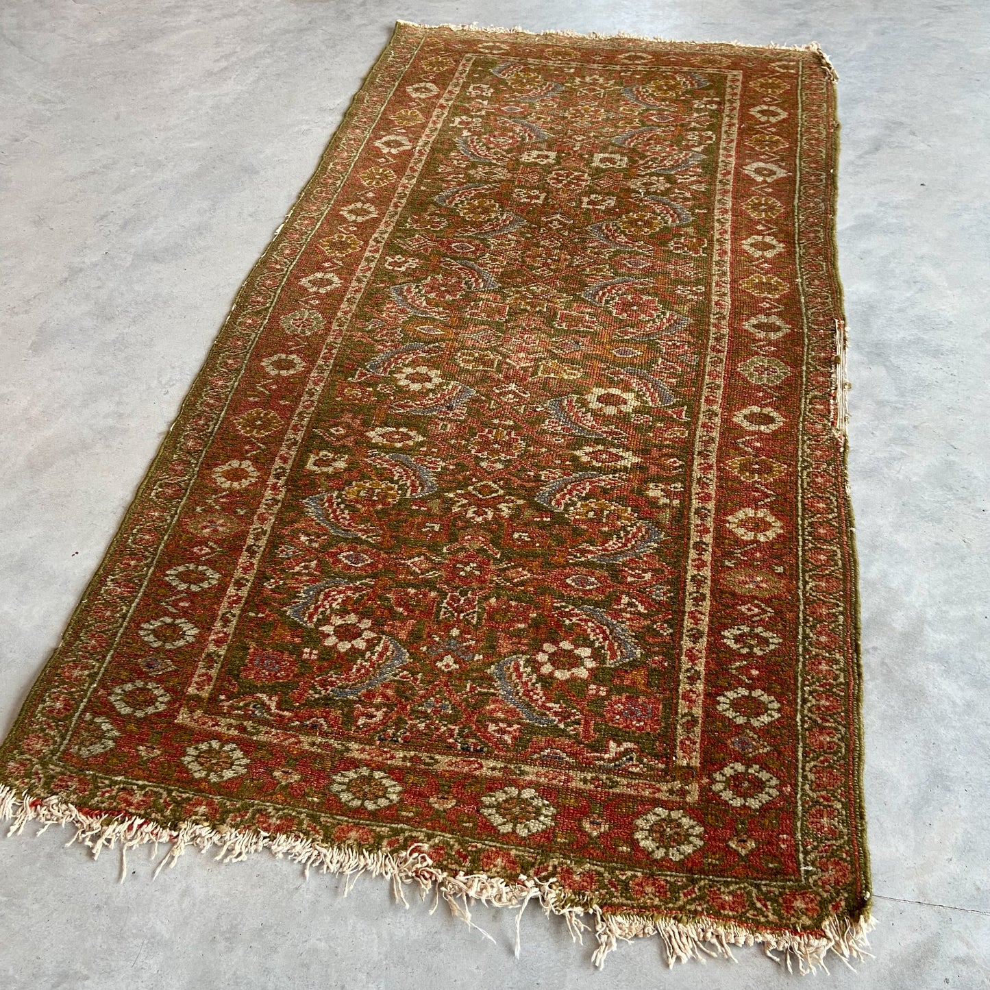 Antique Caucasian Accent Rug #R1106 - 2'8" x 5'1"