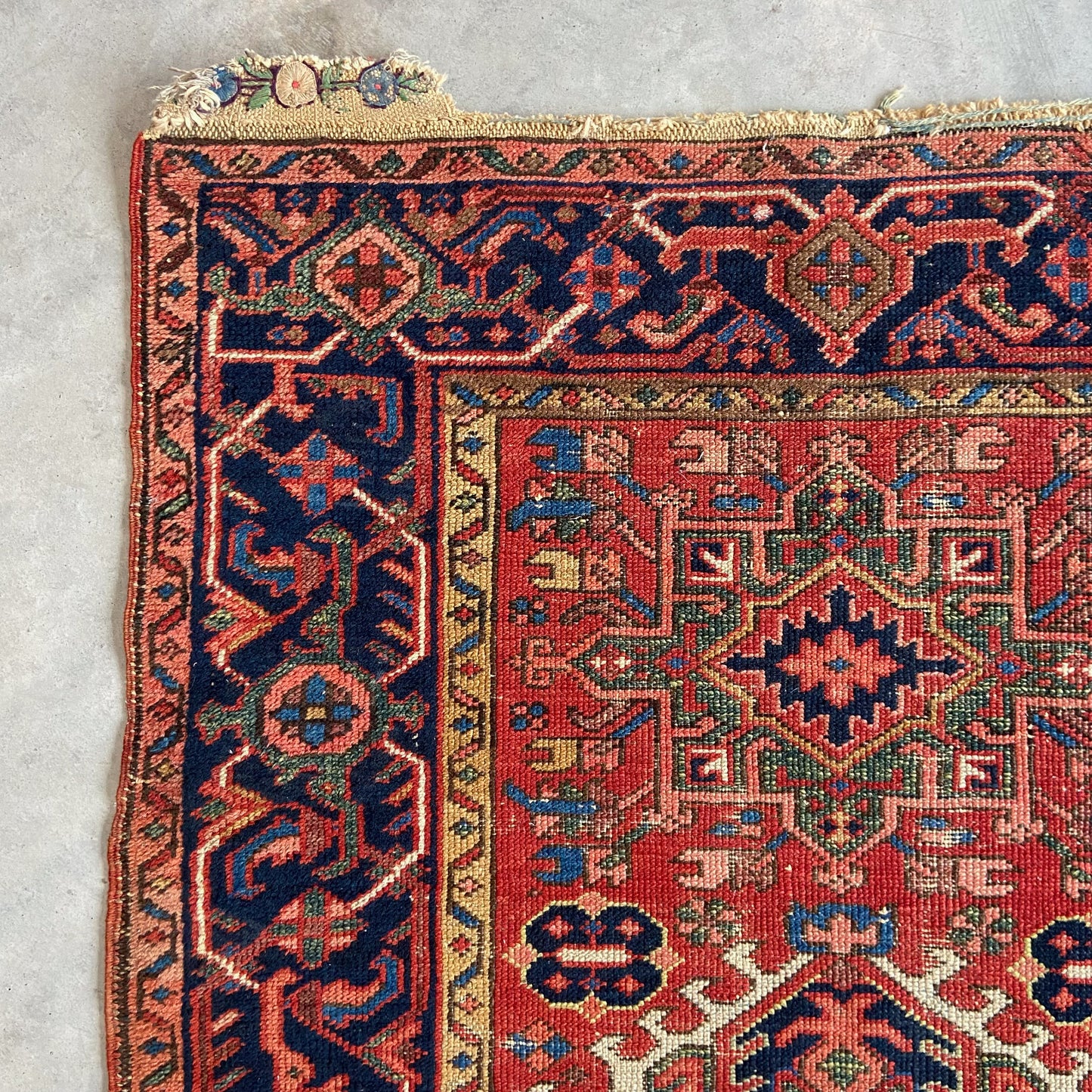 Antique Karaja Accent Rug #R1107 - 3'4" x 4'6"