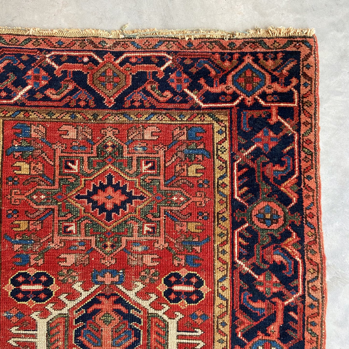 Antique Karaja Accent Rug #R1107 - 3'4" x 4'6"