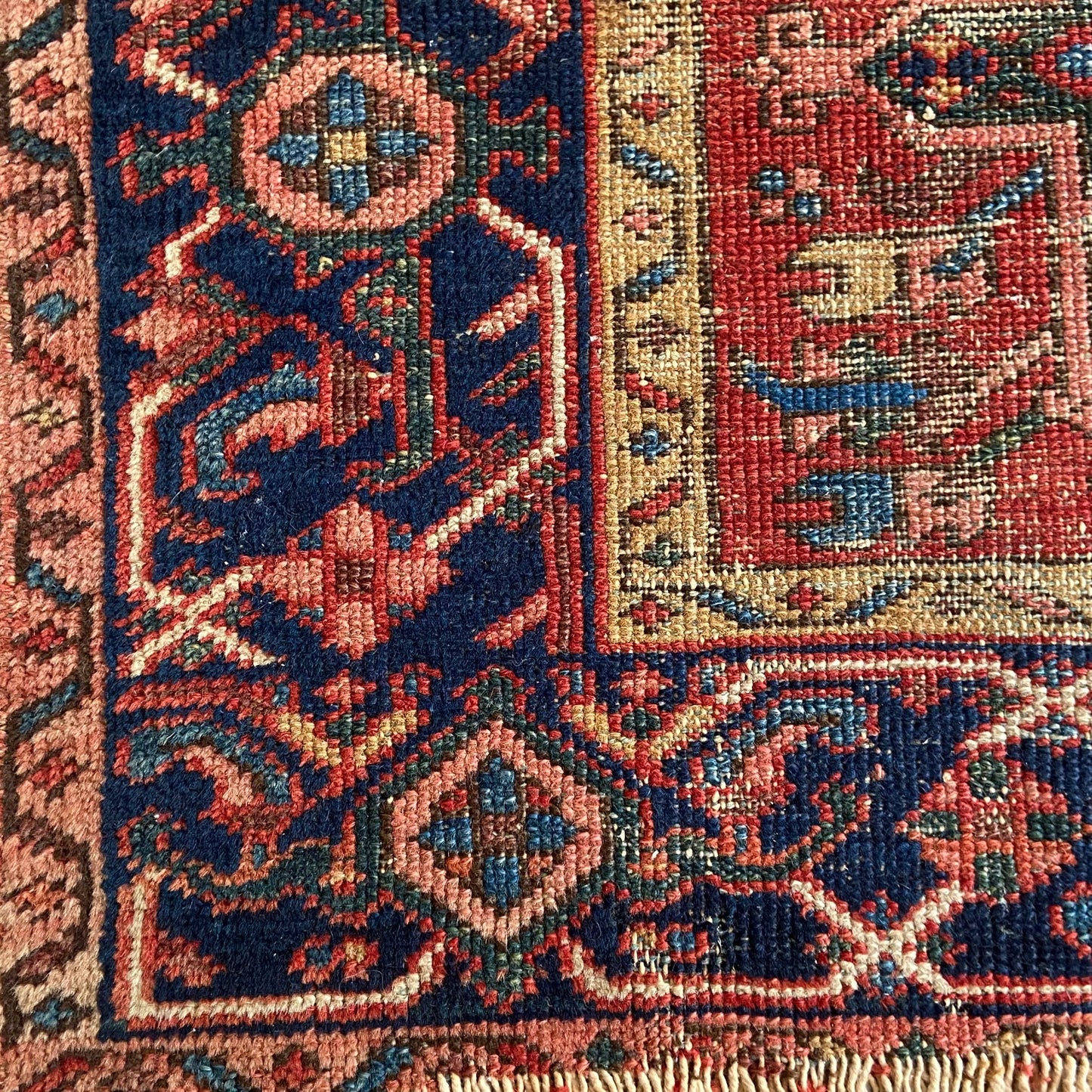 Antique Karaja Accent Rug #R1107 - 3'4" x 4'6"