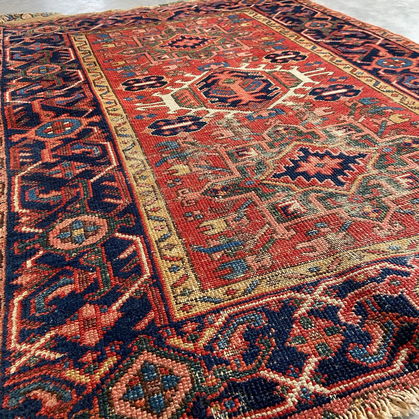 Antique Karaja Accent Rug #R1107 - 3'4" x 4'6"