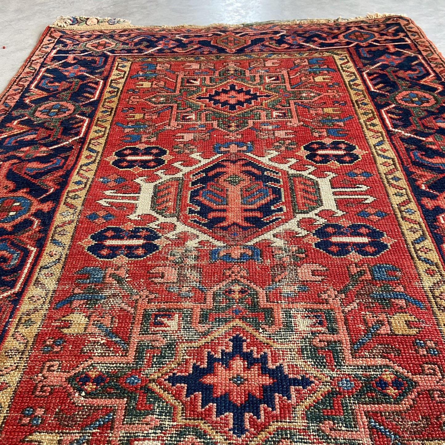 Antique Karaja Accent Rug #R1107 - 3'4" x 4'6"