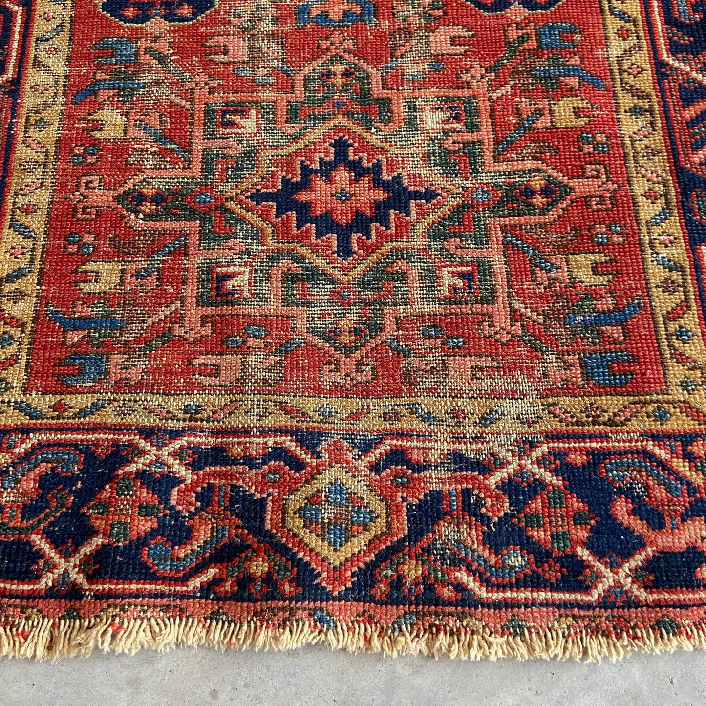 Antique Karaja Accent Rug #R1107 - 3'4" x 4'6"