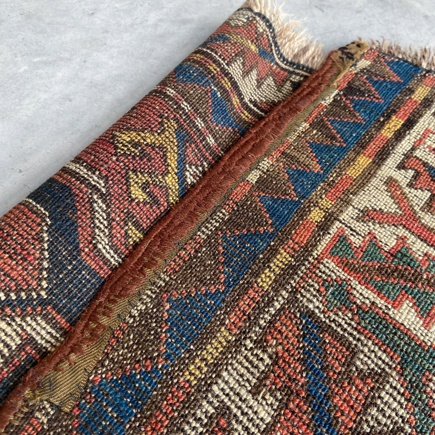 Antique Cloudband Kazak Runner #R1120 - 4' x 8'