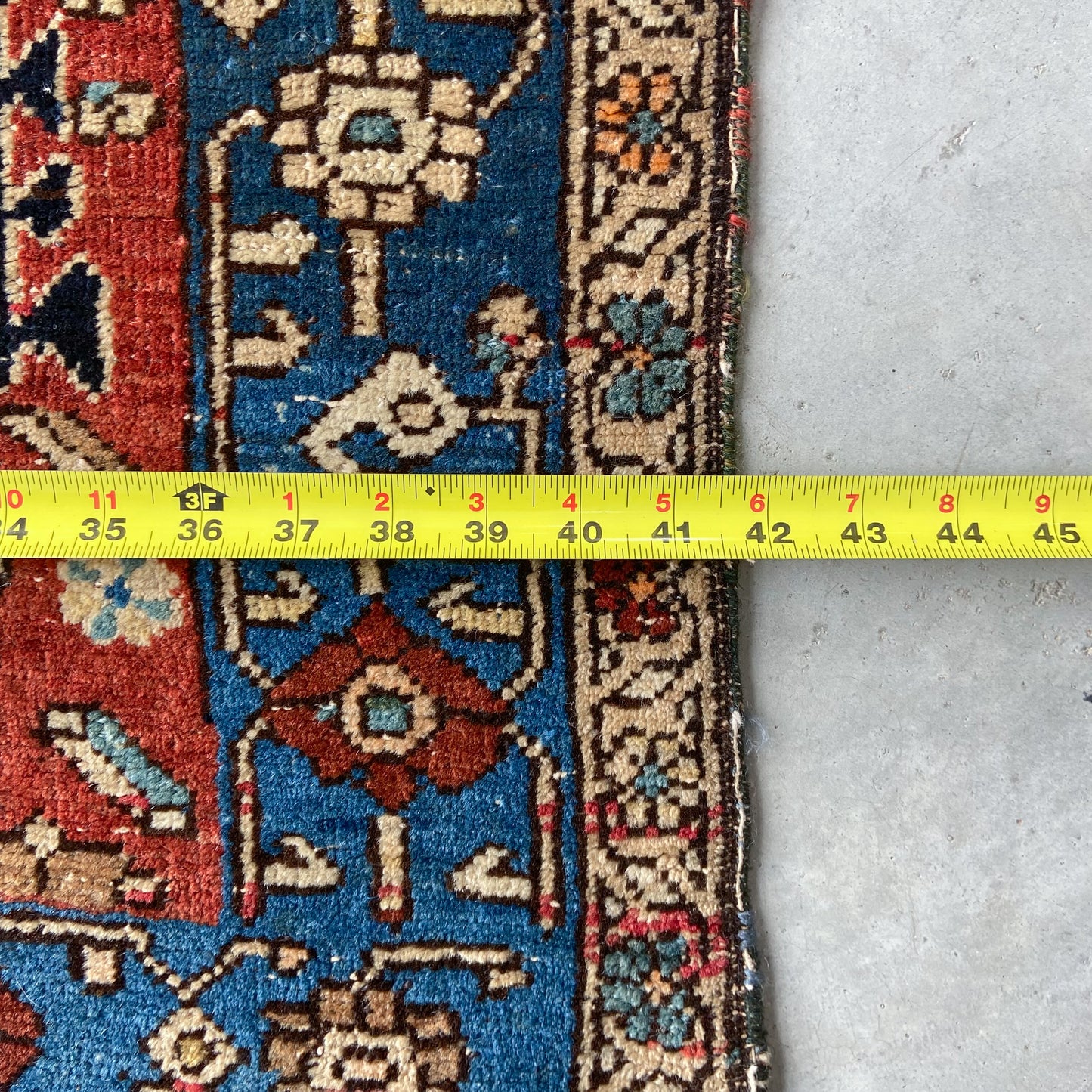 Rare Antique Harshang Bijar Accent Rug #R1124 - 3'6" x 4'7"