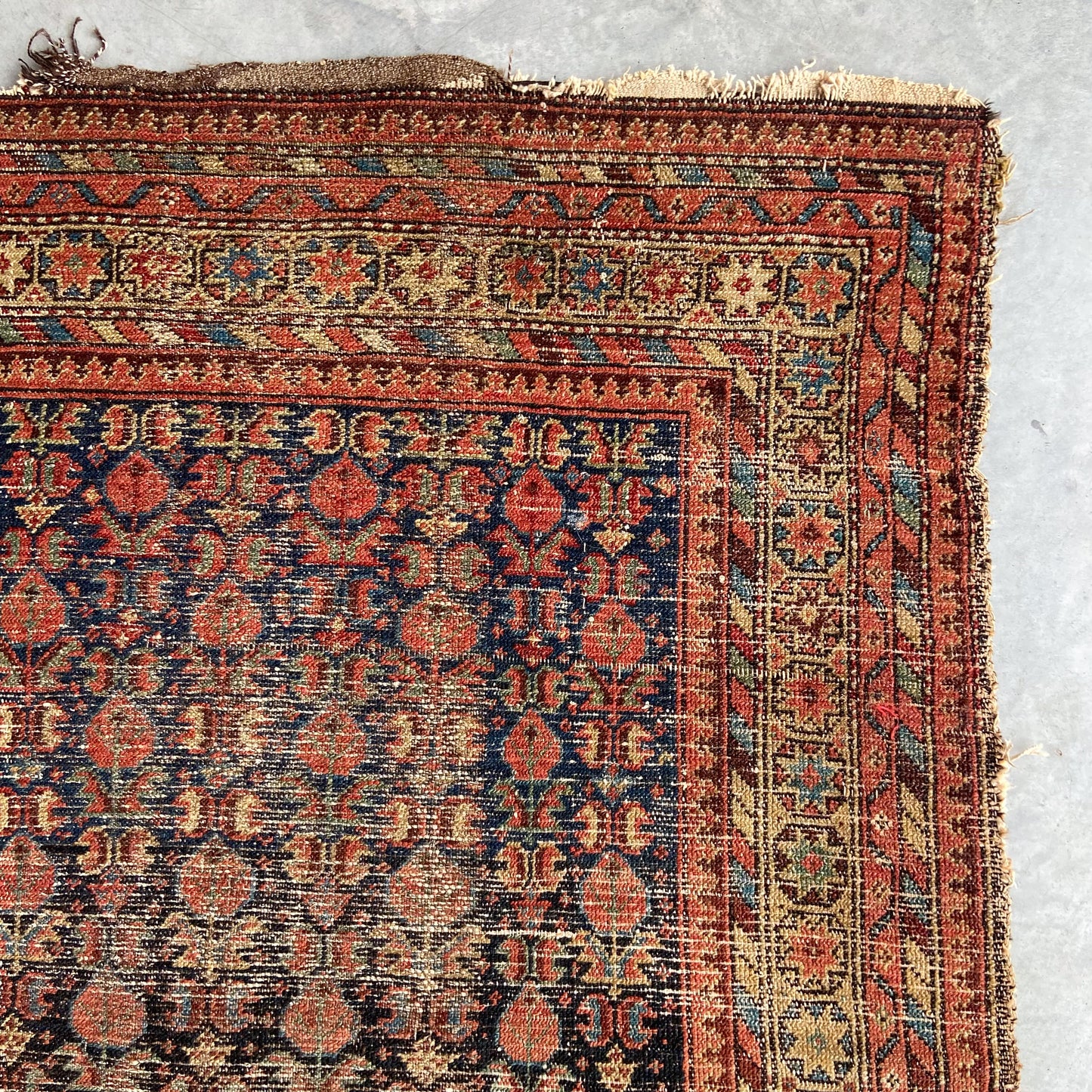 Antique Caucasian Accent Rug #R1125 - 4'4" x 6'5"