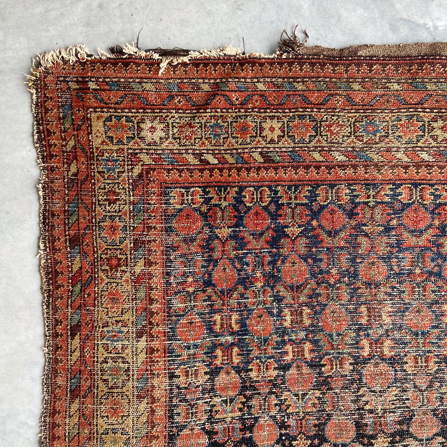 Antique Caucasian Accent Rug #R1125 - 4'4" x 6'5"