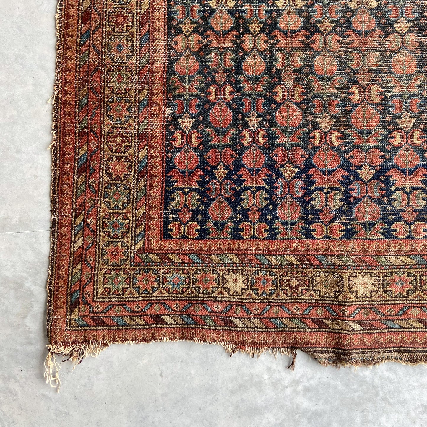 Antique Caucasian Accent Rug #R1125 - 4'4" x 6'5"