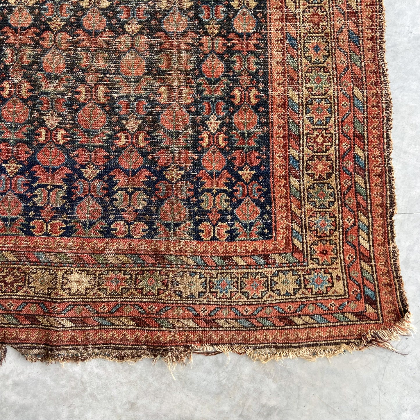 Antique Caucasian Accent Rug #R1125 - 4'4" x 6'5"